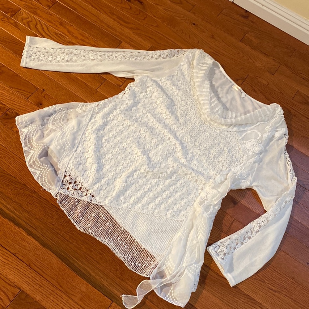 White Simply Couture lace Blouse